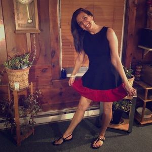 Ralph Lauren red and black cute little dress